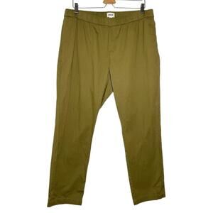 Pact Olive Green Organic Cotton Twill Sustainable Boulevard Pull On Pants XL